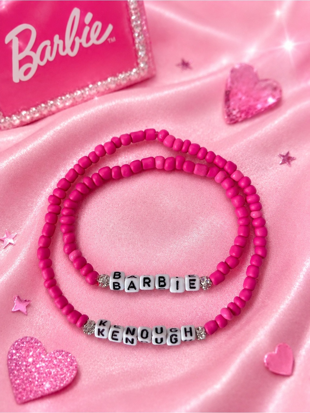 Barbie & Kenough Pink Bracelet and Anklet Set 8”